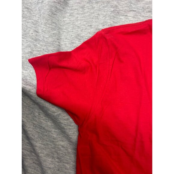 Majestic Boston Red Sox T Shirt Men's Size Large Solid Causal Crew Neck Red - Picture 5 of 9